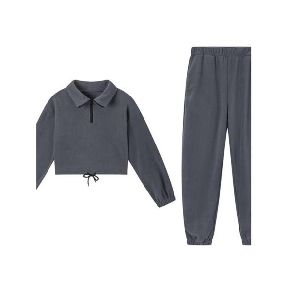 Quarter Zip Sweatshirt and Pants Set - Picture 14 of 16